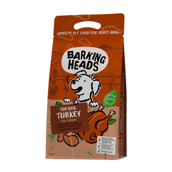 Barking Heads無穀物全天然成犬配方-放養火雞肉2kg/6kg/12kg