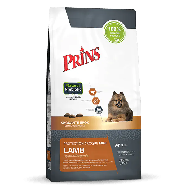 PRINS Croque Mini 中小型犬羊肉防敏感配方 細胞鹽+草本狗糧系列 (單一動物蛋白) (2kg,10kg)