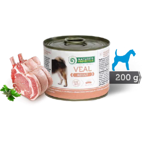 Nature's Protection - 成犬主食罐 牛肉(VEAL) 200g / 200gx6（原箱）