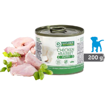 Nature's Protection - 幼犬主食罐 兔肉+雞肉 200g / 200gx6（原箱）