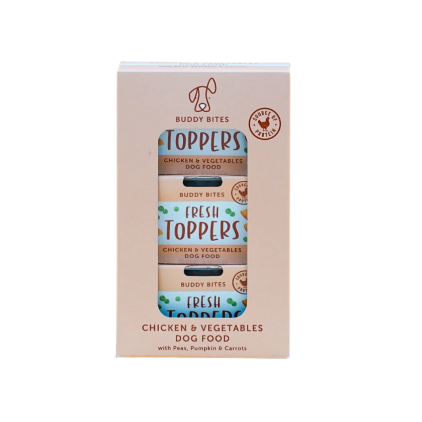 Buddy Bites Fresh Toppers (Chicken & Vegetables) 鷄肉蔬菜濕伴糧 80g