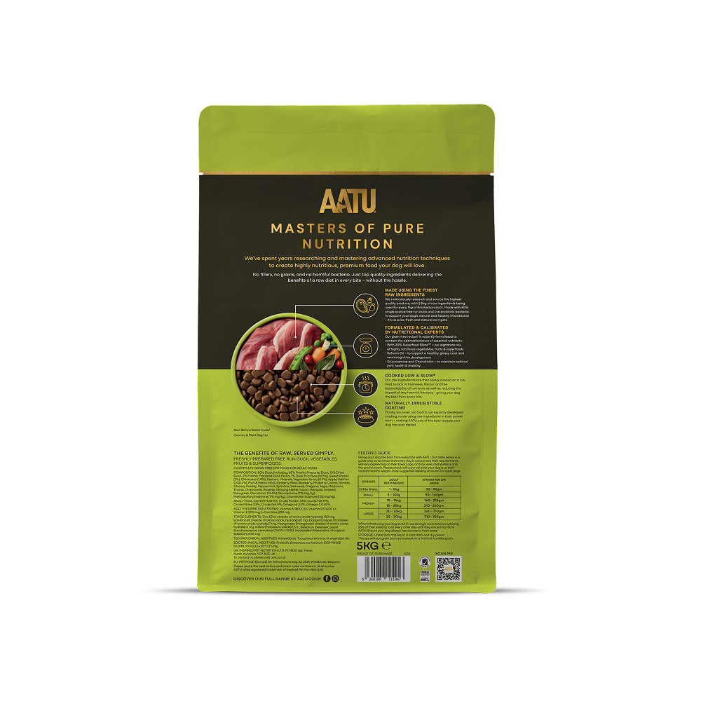 AATU自然放養鴨肉防敏天然狗糧1.5kg/5kg/10kg