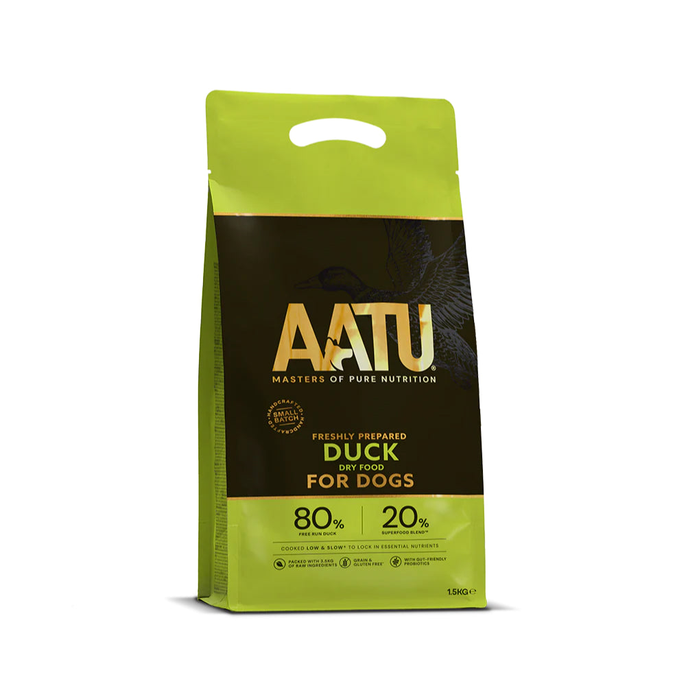 AATU自然放養鴨肉防敏天然狗糧1.5kg/5kg/10kg