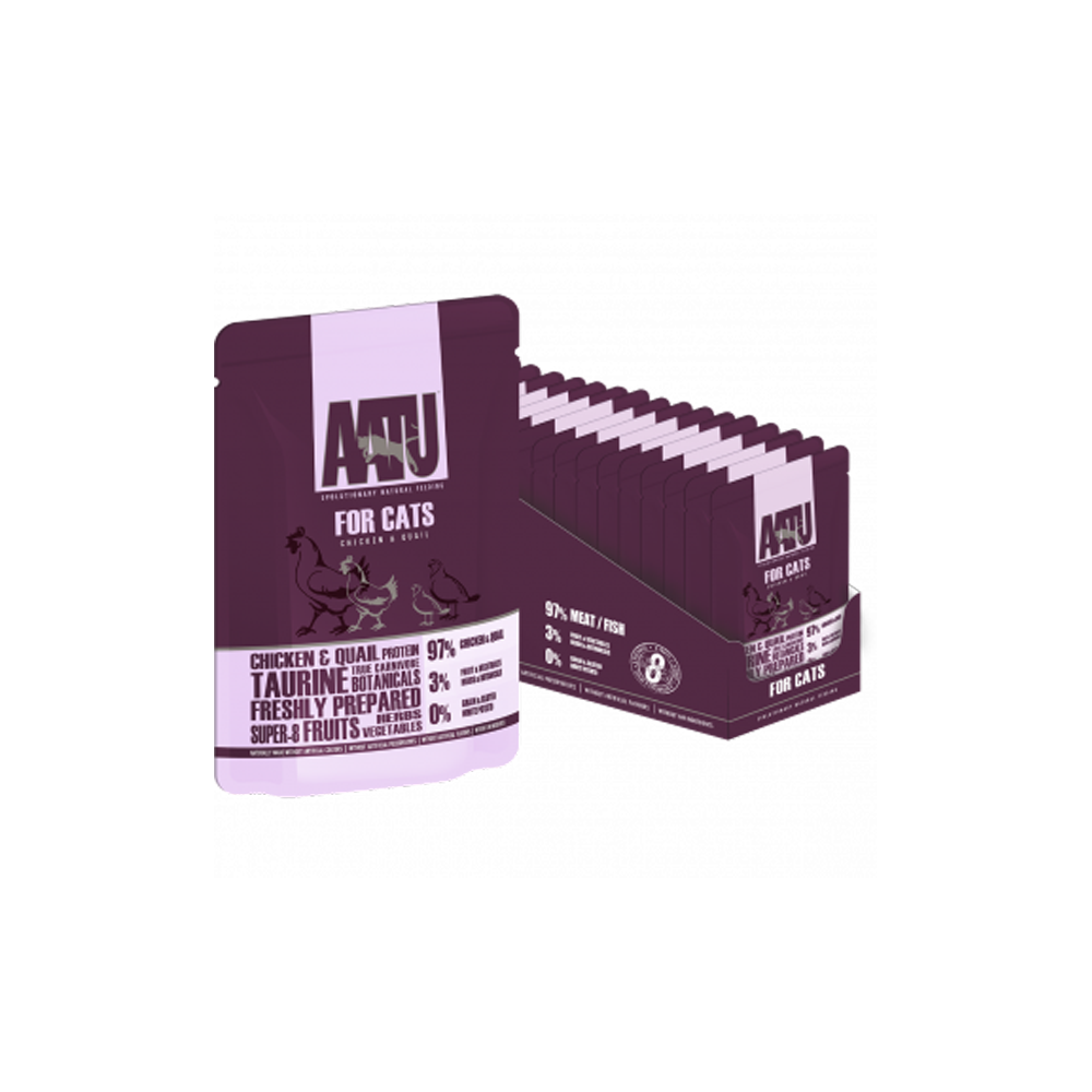 AATU全配方貓濕糧系列 - 雞肉、 鵪鶉肉85g