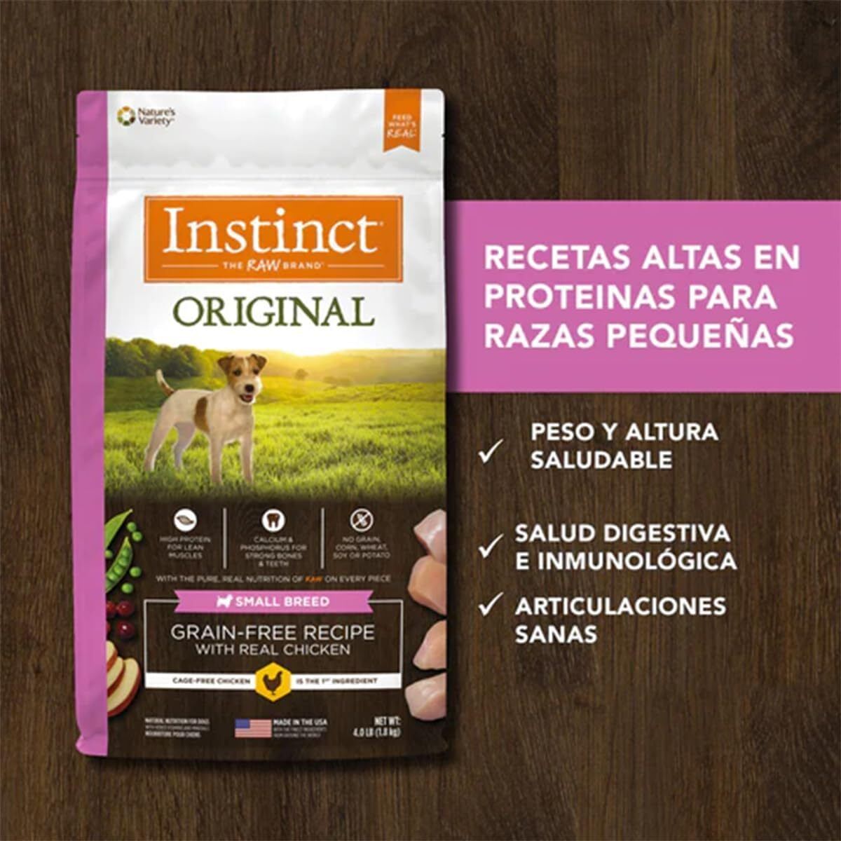 Instinct - 本能 經典無穀物 雞肉配方 小型犬糧 11 lbs