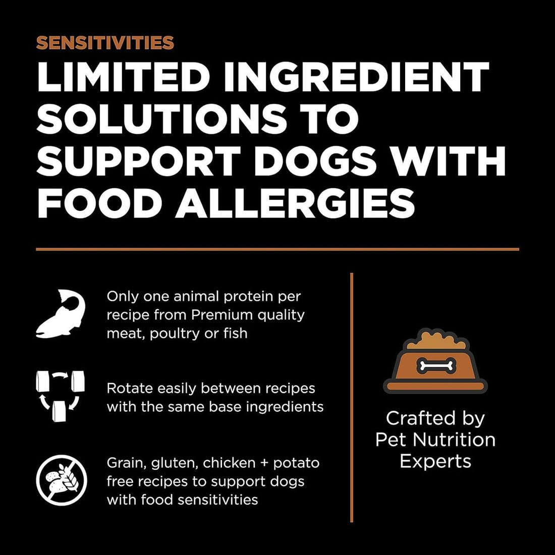 Go! SOLUTIONS Single Protein Dry Dog Food - Hypoallergenic Coat Enhancement Series - Venison Formula