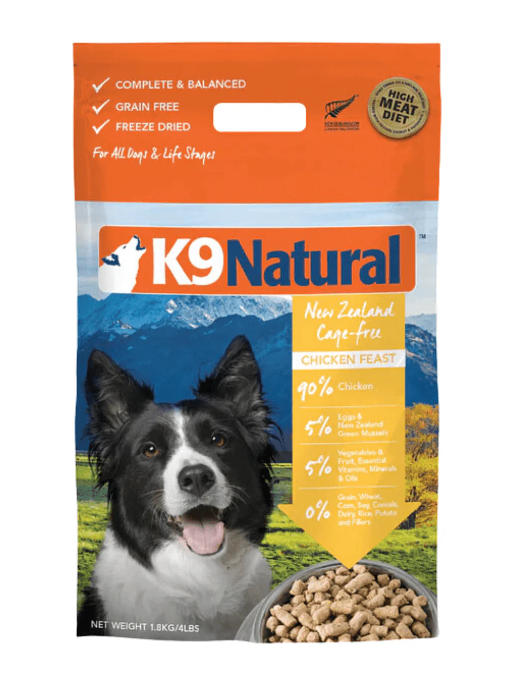 K9 Natural 凍乾鮮雞盛宴500g/1.8kg/3.6kg