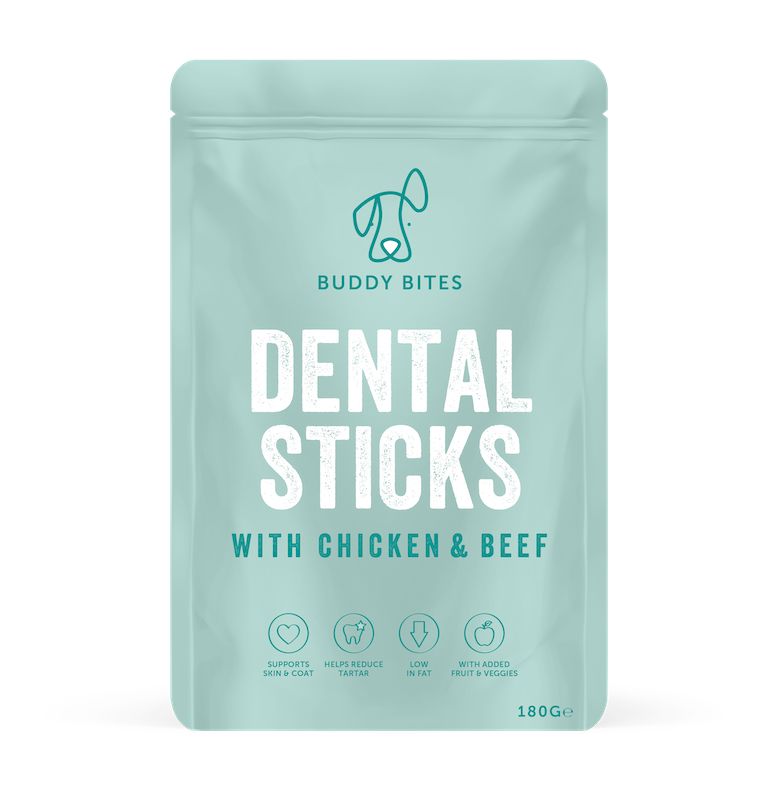 Buddy Bites Dental Sticks with Chicken & Beef 潔齒骨 180g
