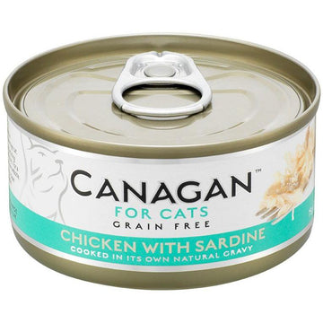 Canagan (原之選) 天然無穀物貓糧罐頭 - 雞肉伴沙丁魚 (75g)