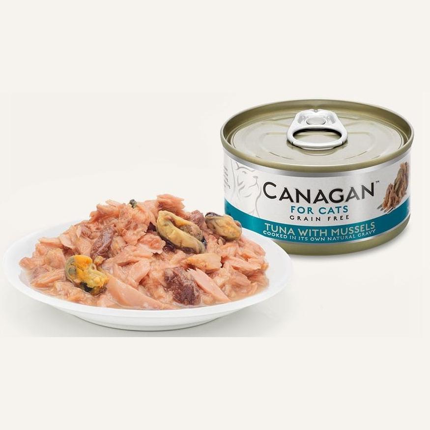 Canagan (原之選) 天然無穀物貓糧罐頭 - 吞拿魚伴青口 (75 g)