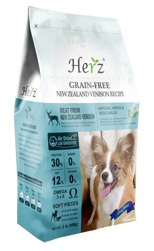 Herz赫緻 紐西蘭鹿肉 低溫烘焙健康狗糧 2lb