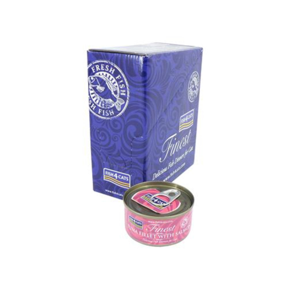 FISH4CATS - Finest三文魚及吞拿魚柳 Tuna Fillet with Salmon貓罐頭 70g