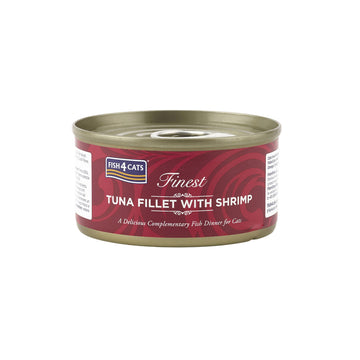 Fish4Cats 貓濕糧 - Finest - 鮮蝦吞拿魚柳 70g