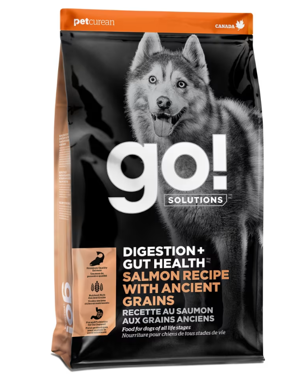 Go! SOLUTIONS 狗乾糧 -  腸胃保健系列 - 三文魚+古早穀物 全犬配方