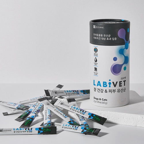 LABIVET - 寵物食用益生菌 腸道+皮膚(2g x 30) 貓犬合用