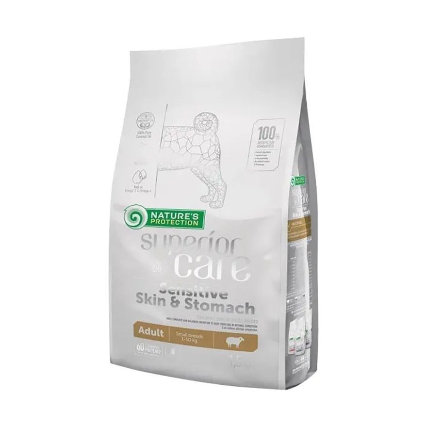 Nature's Protection 敏感皮膚腸胃 低敏羊肉 小型成犬配方 無穀物狗糧 1.5kg （Best Before 2027/06）