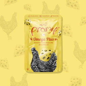 Pramy 功能性貓濕包[啫喱系列] - 多種奧米加酸 / 鮮嫩雞肉+芝士70g