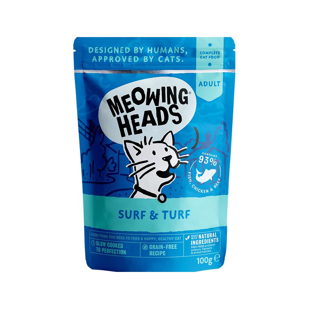 Meowing Heads Surf &amp; Turf Wet Cat Food