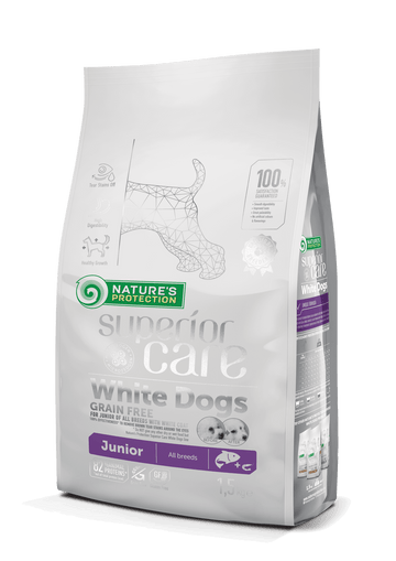 Nature's Protection 去淚痕美毛 低敏三文魚 幼犬配方 無穀物狗糧 1.5kg （Best Before 2027/08）