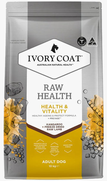Ivory Coat 健康管理活力袋鼠肉 成犬配方(無穀物乾糧+生羊肉凍乾) 1.8kg/10kg