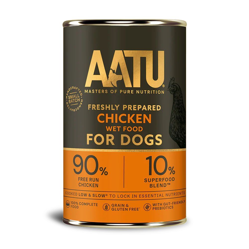 AATU全配方狗用主食罐頭 - 雞肉400g