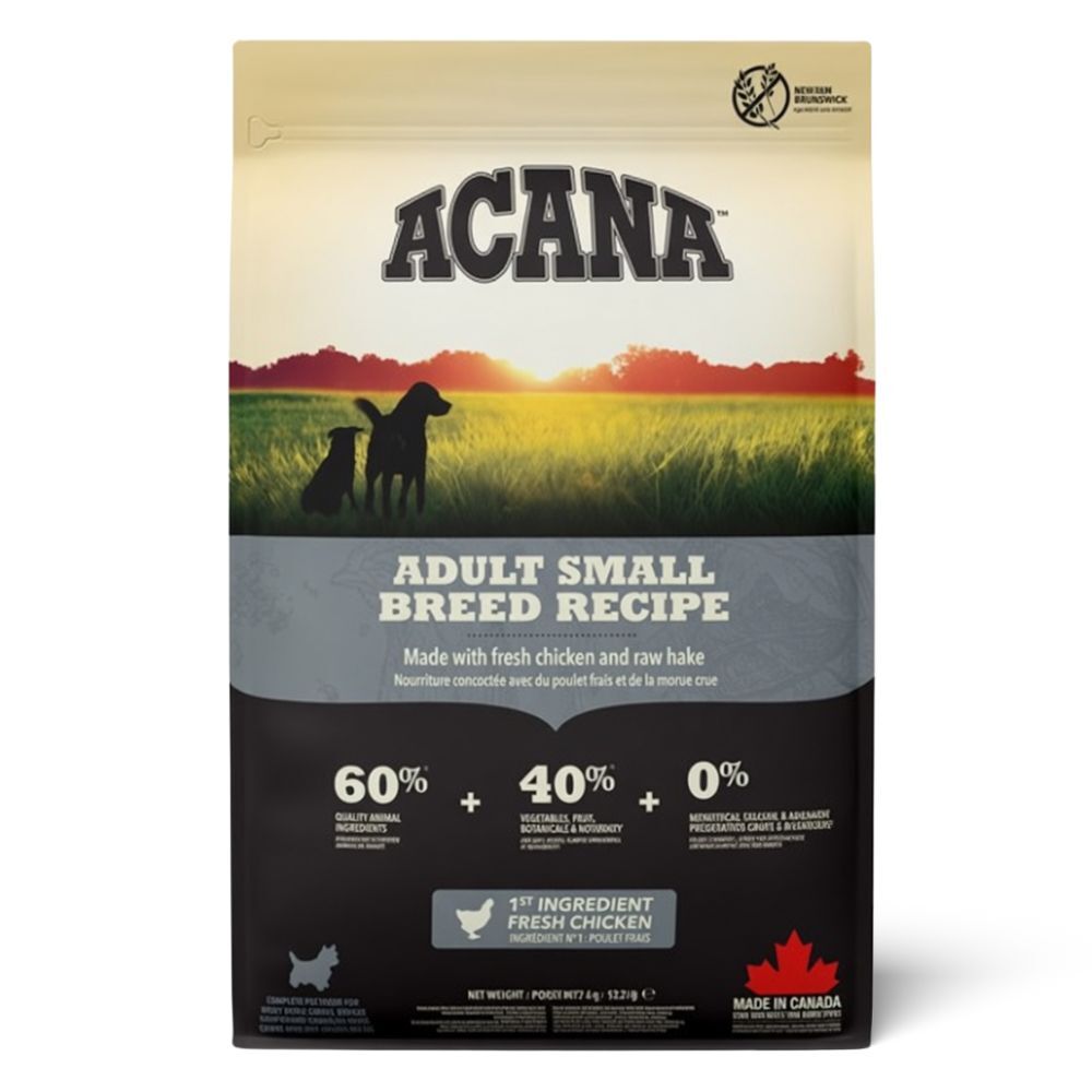Acana - 愛肯拿-傳承 無穀物-小型成犬糧 - 細粒 - 雞肉配方 2kg / 6kg