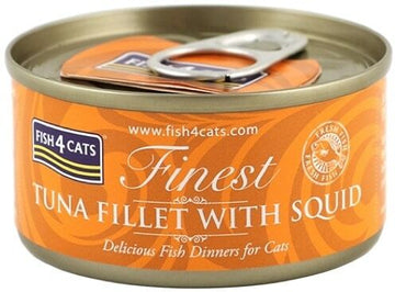 Fish4Cats 貓濕糧 - Finest - 吞拿魚及魷魚 70g