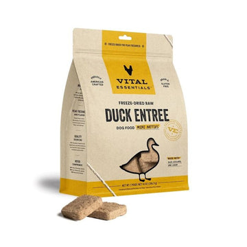 Vital Essentials 凍乾生肉主食 - 鴨肉 ( 迷你 肉餅 ) 狗糧 14oz