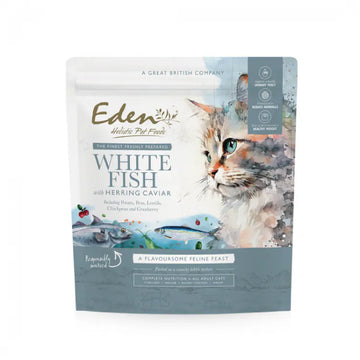伊甸園 Eden 鮮肉無穀全貓乾糧 - 白身魚+鯡魚魚子醬 1.5kg (任選2件$548)