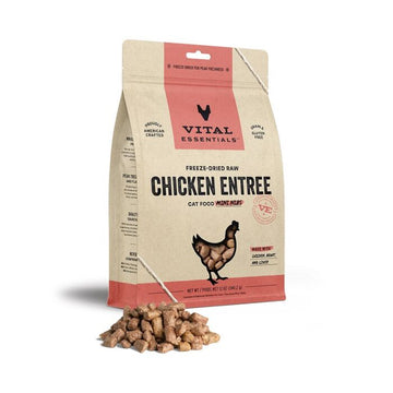 Vital Essentials 凍乾生肉主食 - 鷄肉 (迷你粒) 貓糧 8oz / 12oz