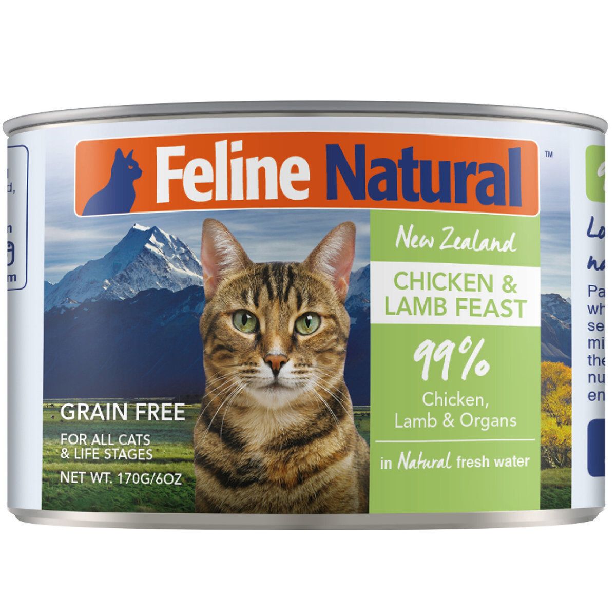 Feline Natural - F9 無穀物雞肉羊肉盛宴主食全貓配方貓罐頭(170克)