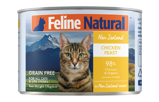Feline Natural - F9 雞肉盛宴主食全貓配方貓罐頭 170g