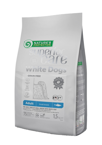 Nature's Protection 去淚痕美毛 鯡魚 小型成犬配方 無穀物狗糧 1.5kg（Best Before 2027/01）